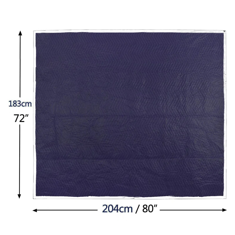 COUVER Couver Moving Storage - Packing Blanket/Tarps, 80" x 72" Durable Polyester Material (Set of 12)