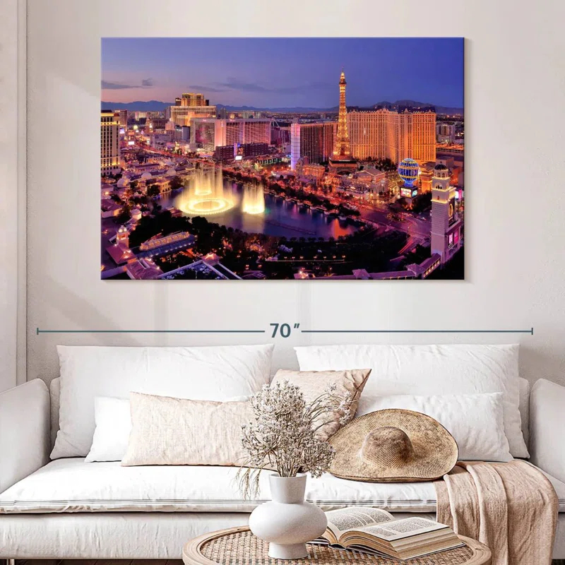 Ebern Designs Sireci Las Vegas Night Glow