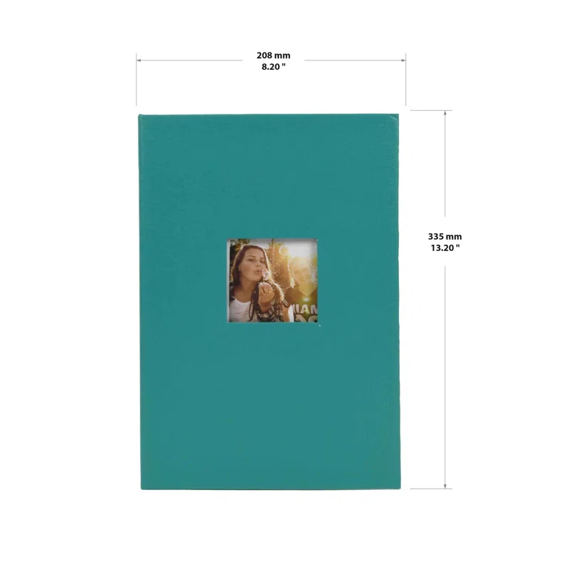 Ebern Designs New View Gifts Ring Bound Teal Photo Album, Holds 3 Photos Per Page, 4"X6" Photos