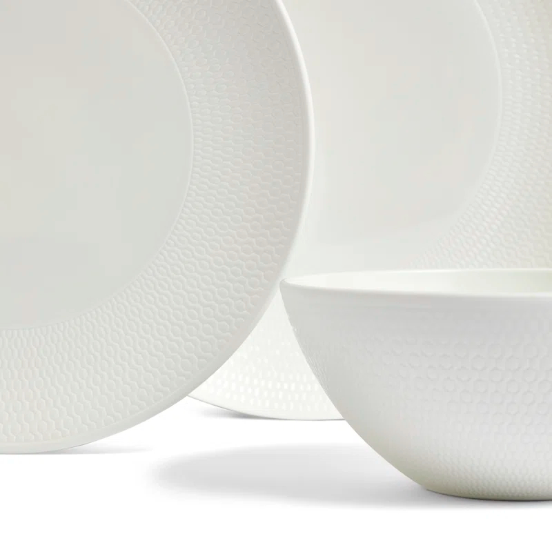 Wedgwood Gio 12 Piece Dinnerware Set, Service for 4 | Wayfair