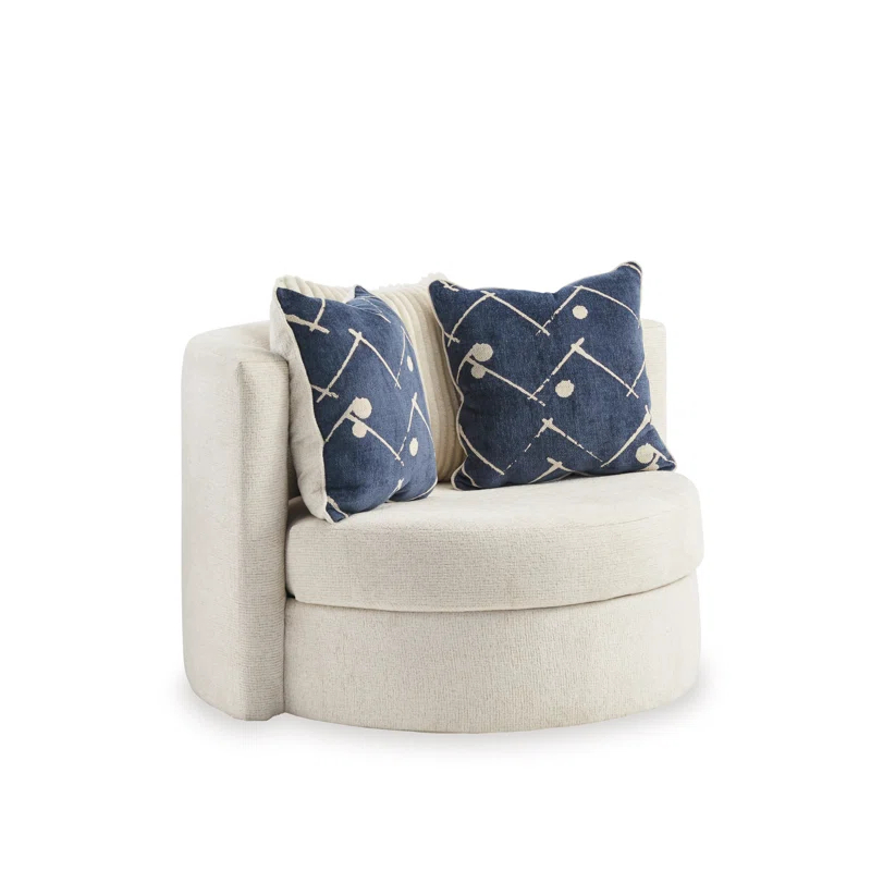 Ebern Designs Wydmondham Upholstered Swivel Accent Chair