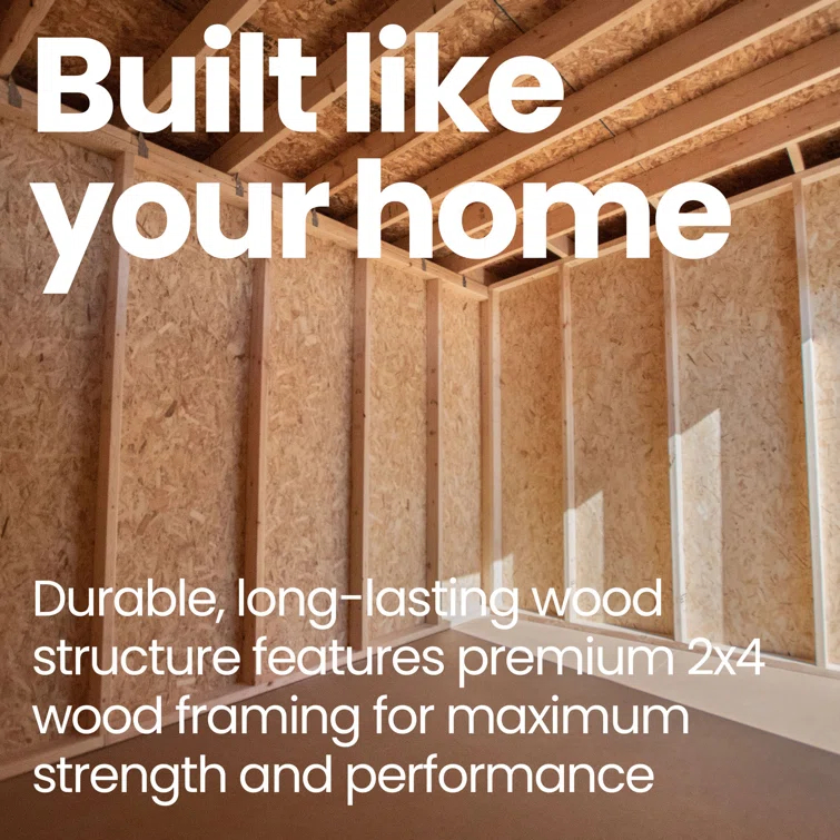 Handy Home Rookwood 10 ft. W x 16 ft. D Wood Storage Shed & Reviews | Wayfair