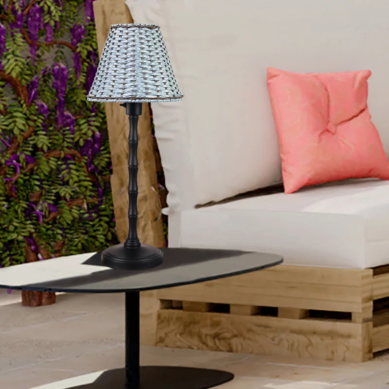 River of Goods 29.75"H Ayla Plastic & Metal Outdoor Table Lamp - River Of Goods
