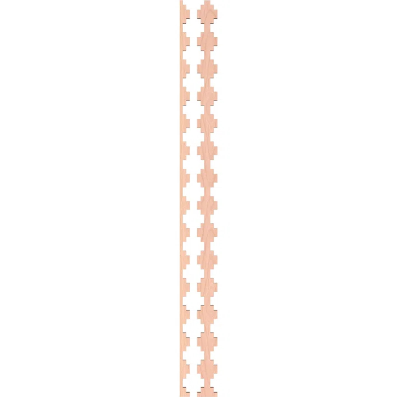 Ekena Millwork Gypsum Adjustable Wood Decorative Slat Wall Panel Kit