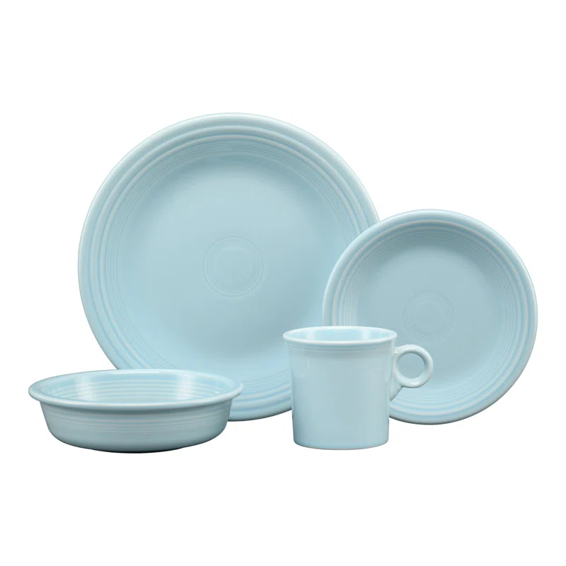 Fiesta Fiesta Dinnerware 4-Piece Place Setting Set, Service for 1