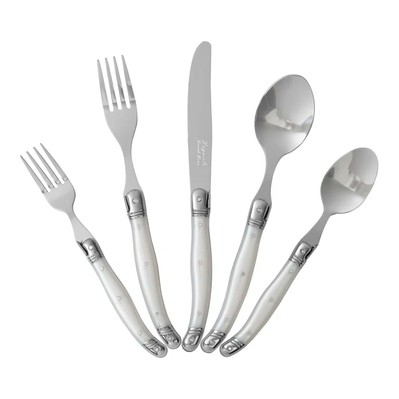 French Home French Home Laguiole 20 Piece Stainless Steel Flatware Set, Service for 4 (Set of 20)