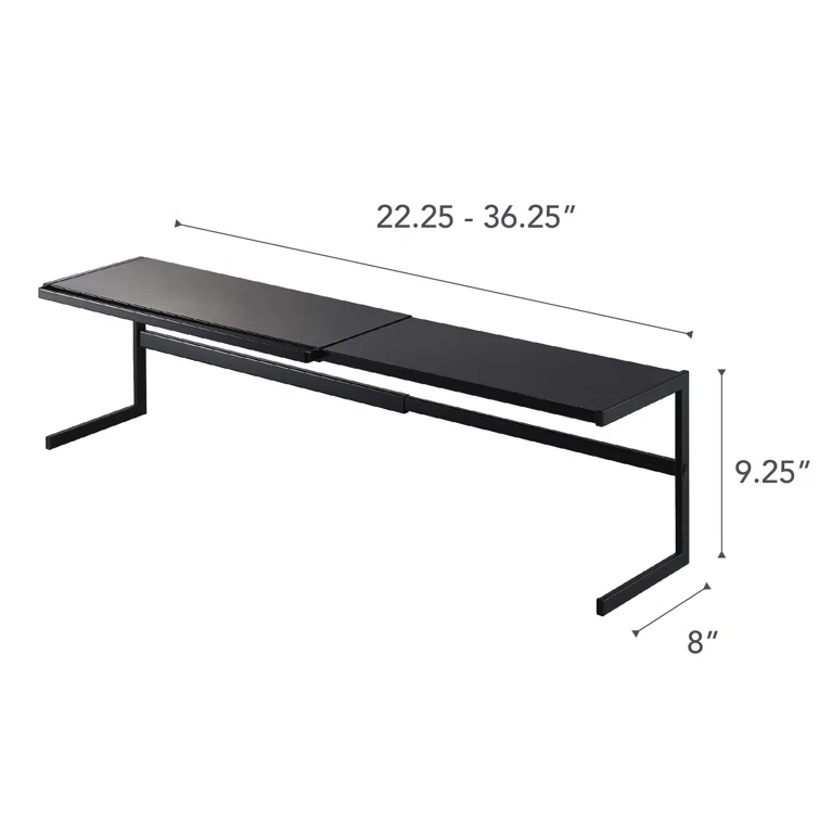 Yamazaki Home Expandable Support Rack - Kitchen Storage Shelf Organizer, Steel, Expandable