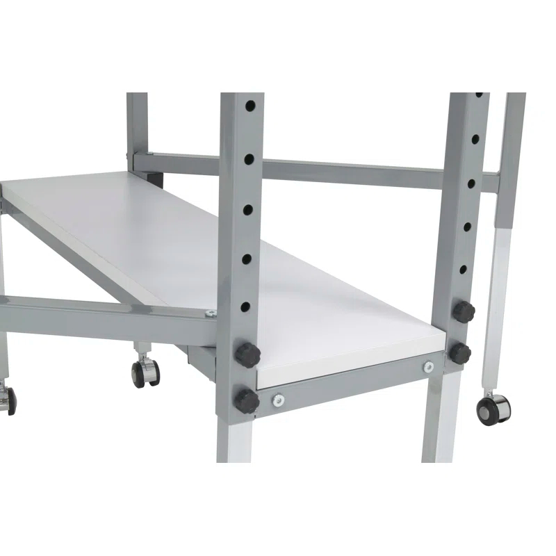 58.5'' x 36.75'' Foldable Sewing Table with Wheels