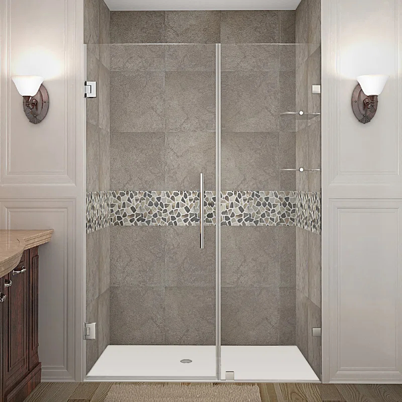 Nautis GS Hinged Frameless Shower Door