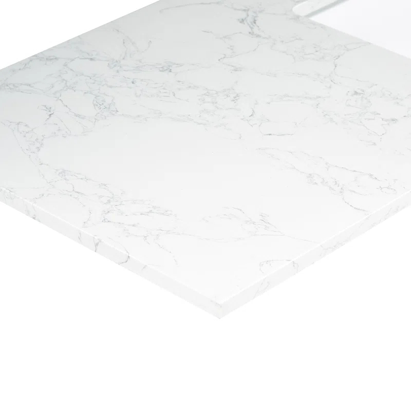 Altair Ceres 84"  Engineered Stone Double Bathroom Vanity Top with Sink