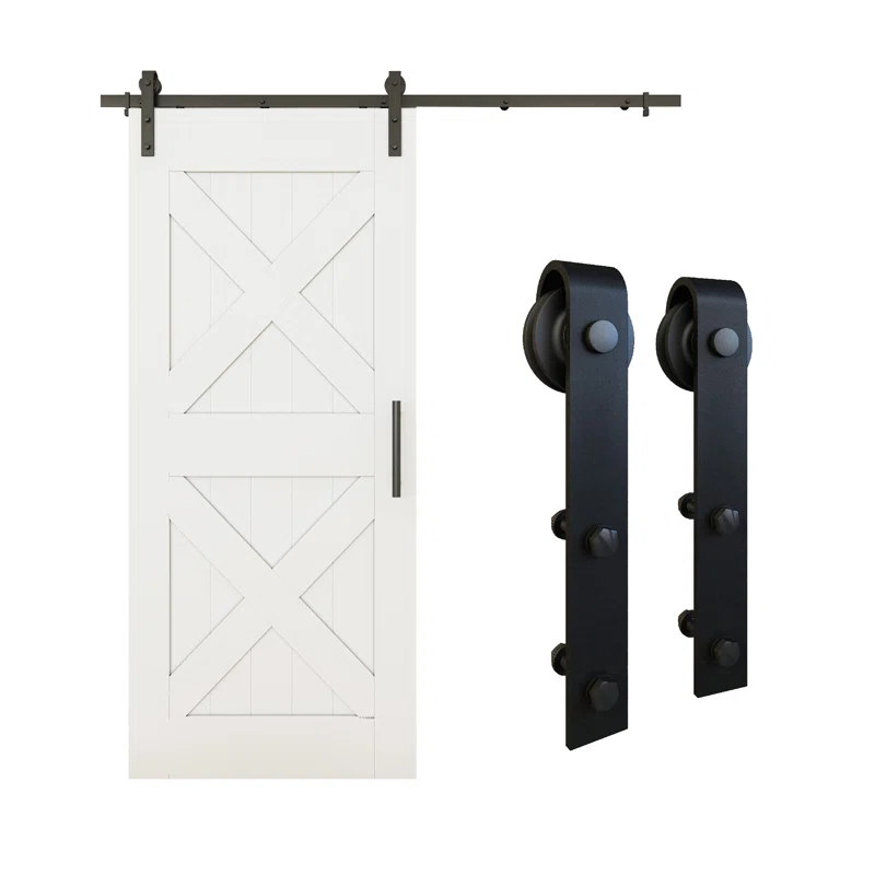 National Hardware Standard Single Barn Door Hardware Kit