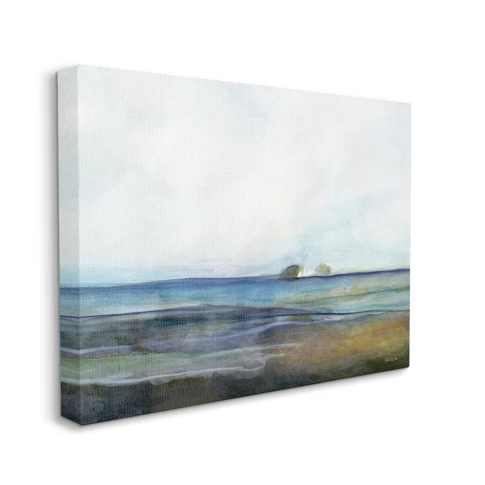 Stupell Industries " Abstract Beach Shore Nautical Landscape " by Stellar Design Studio Painting Print