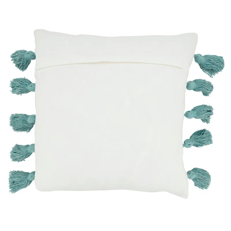 Saro Atarah Collection Striped Cotton Pillow Cover
