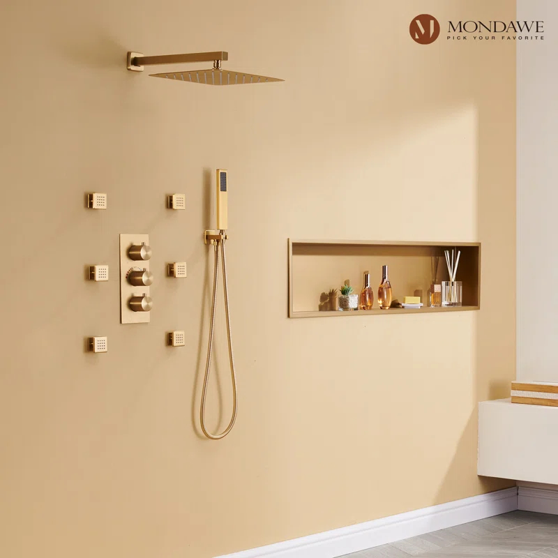 Herathena Complete Shower System with Rough in-Valve