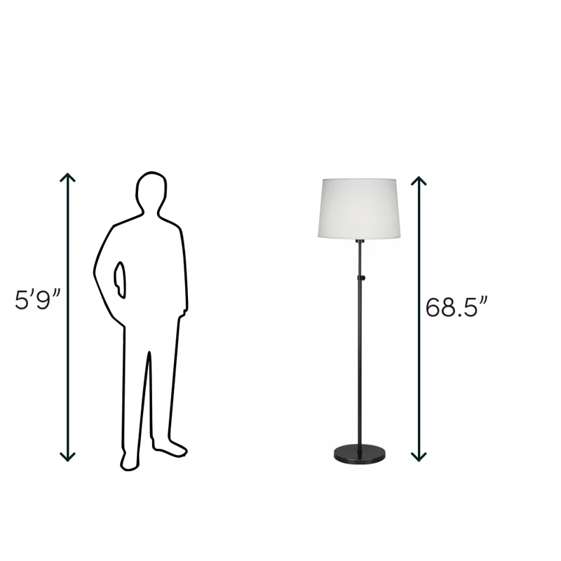 Robert Abbey Koleman 49.25'' Traditional Floor Lamp