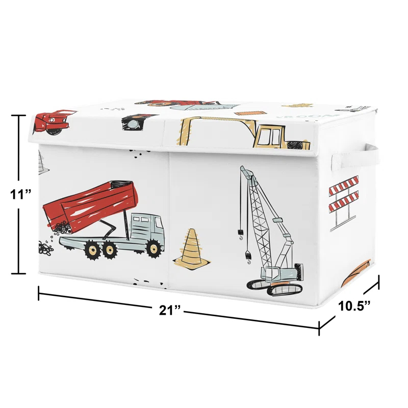 Construction Truck Toy Box
