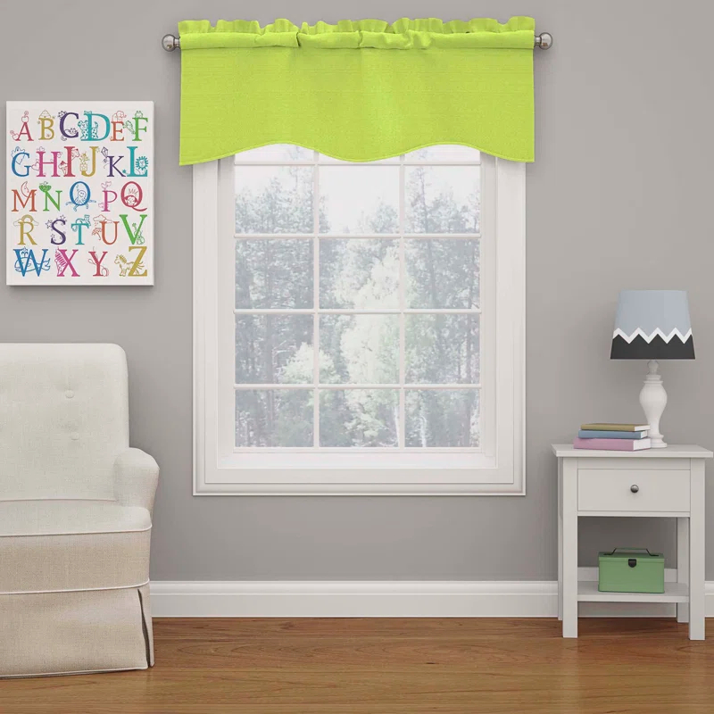 Eclipse Kendall Scalloped 42'' W Window Valance