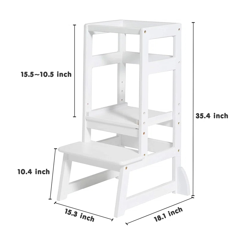 SDADI White 2 - Step Stool