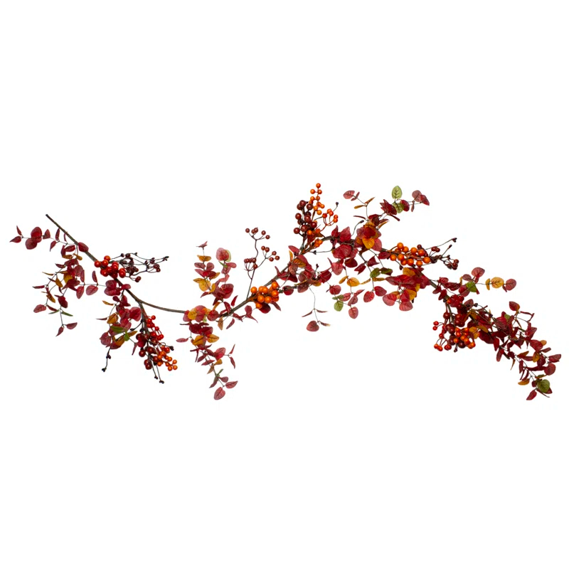 Northlight Seasonal 5' Berry and Leaves Fall Harvest Artificial Garland - Unlit