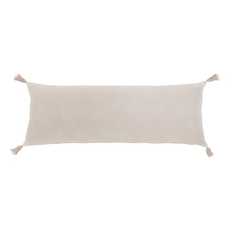Bianca Velvet Pillow by Pom Pom at Home - Blush / Lumbar