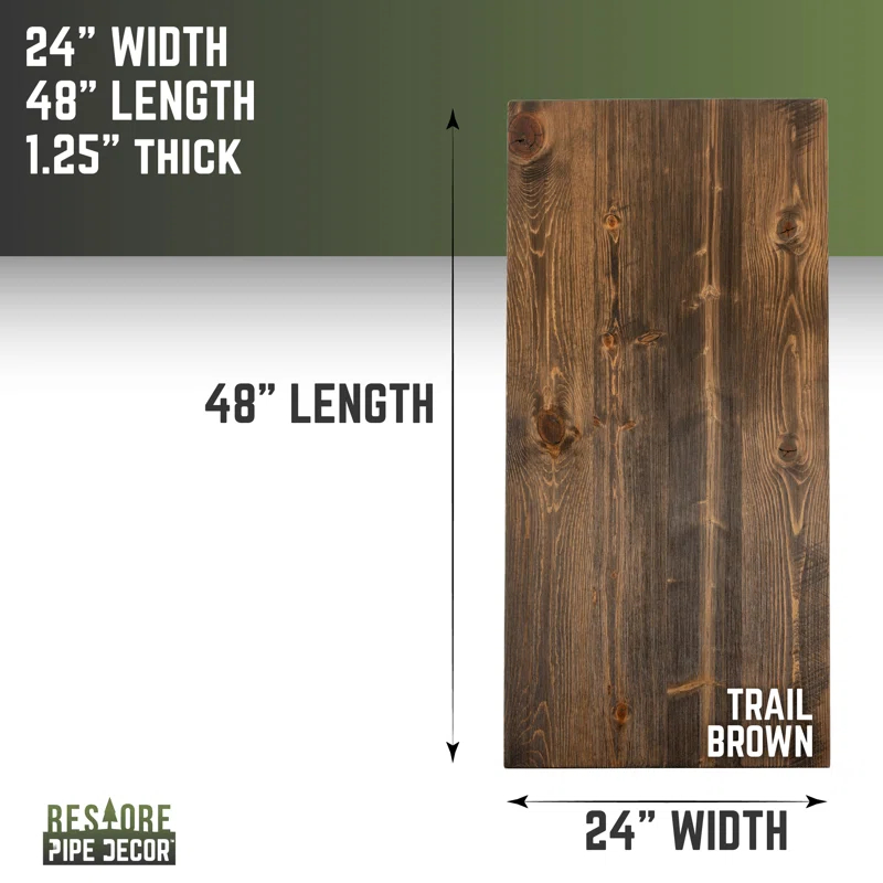 24 In. X 48 In. X 1.25 In. RESTORE Office Desk Wood Top