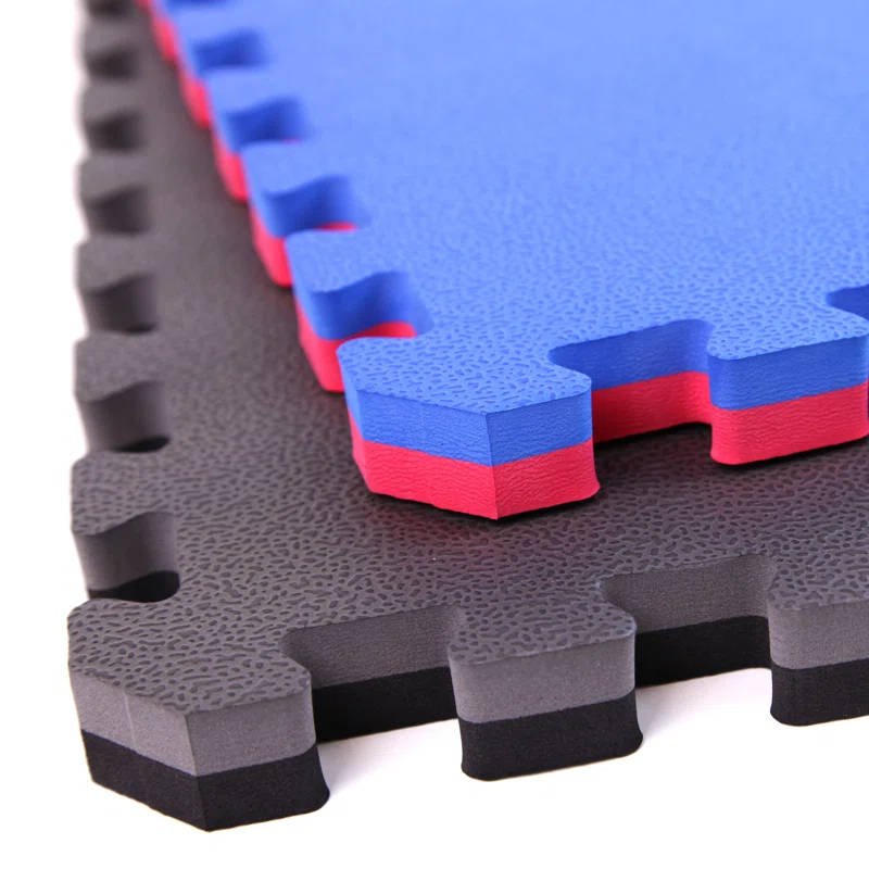 Flooringinc 1" Mma Interlocking Foam Tiles, 3'X3', Red/Blue, 5 Tile Pack (Set of 5)