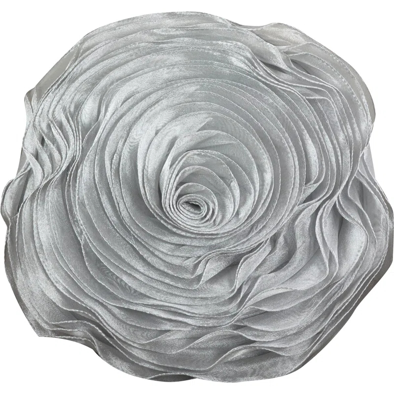 Rose Reversible Throw Pillow