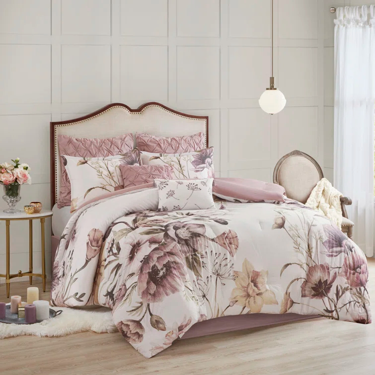 Madison Park Cassandra 8 Piece Cotton Comforter Set