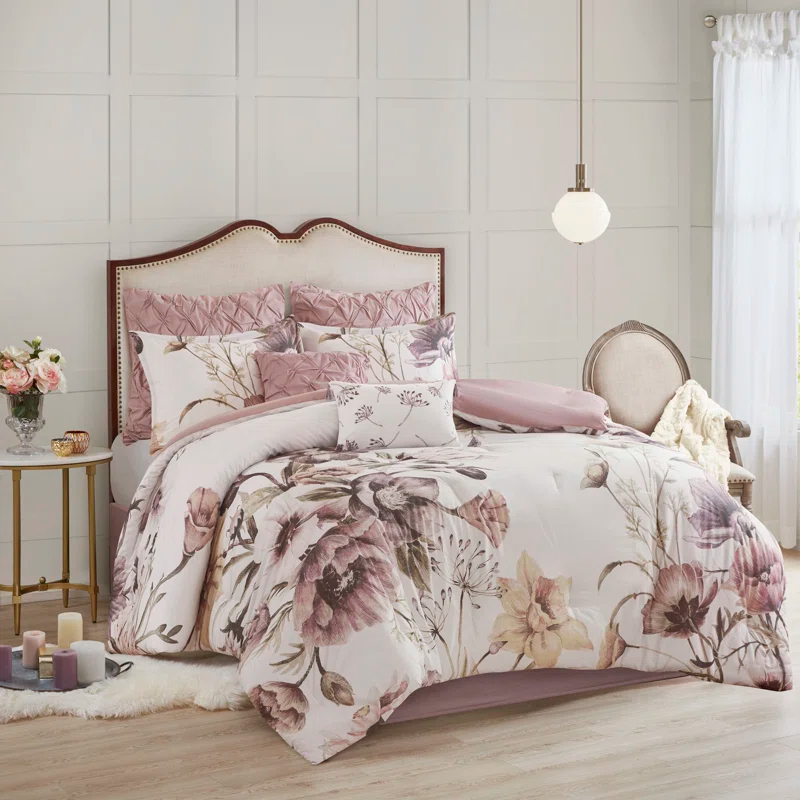 Madison Park Cassandra 8 Piece Cotton Comforter Set