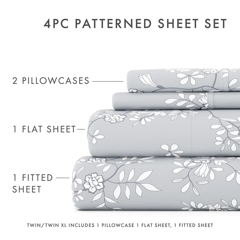 Floral Vine Pattern Sheet Set