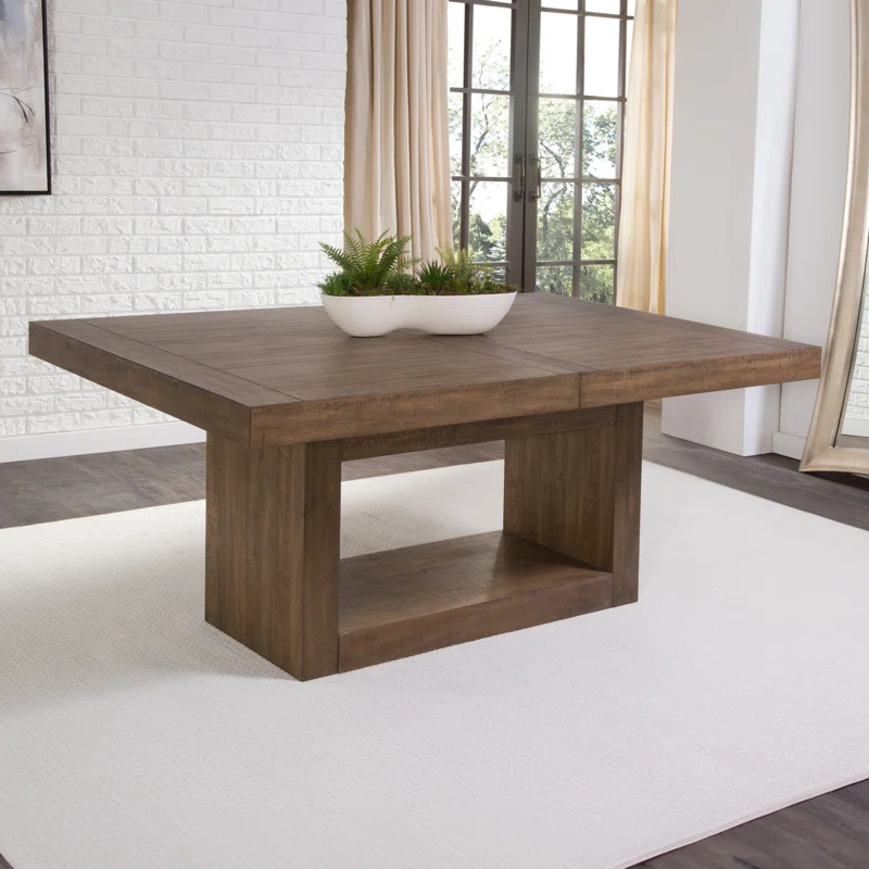 Latitude Run® Kameah Extendable Solid Wood Base Dining Table