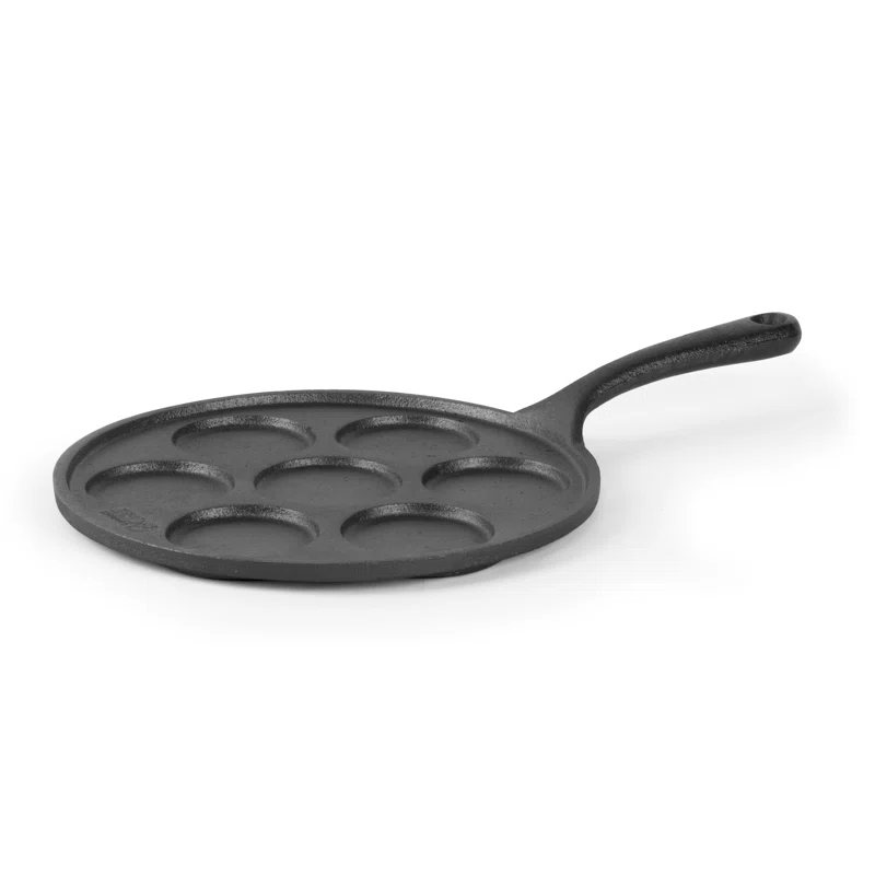 Commercial Chef Commercial CHEF Cast Iron Pancake Pan, Makes 7 Mini Silver Dollar Pancakes