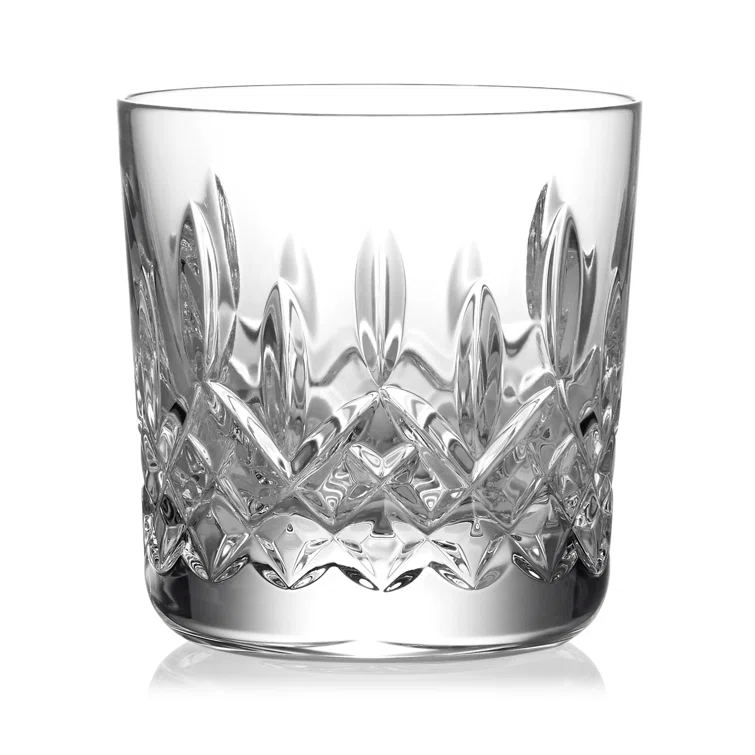 Elegant Classic 9oz Clear Cut Crystal Tumbler for Cold Drinks
