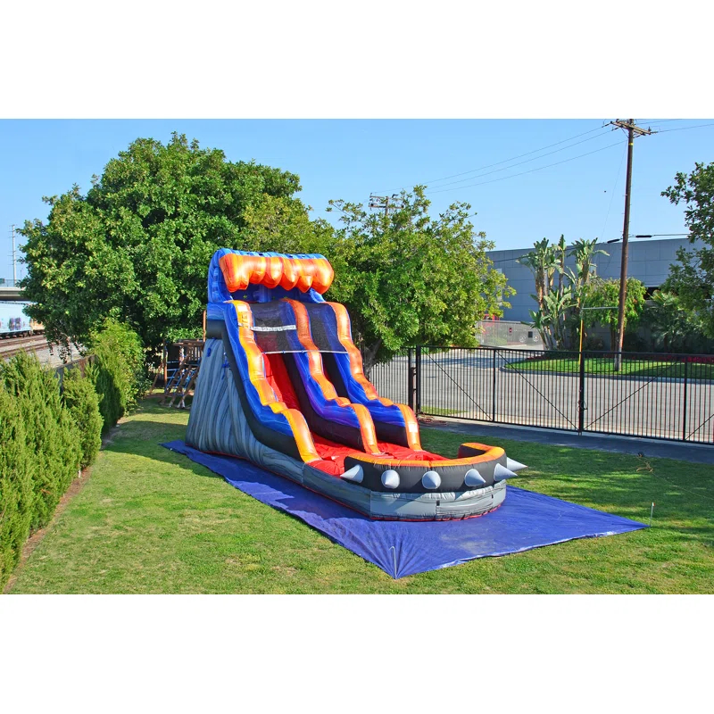 JumpOrange JumpOrange 15 FT Rocker Commercial Grade Water Slide with Pool (with Blower)