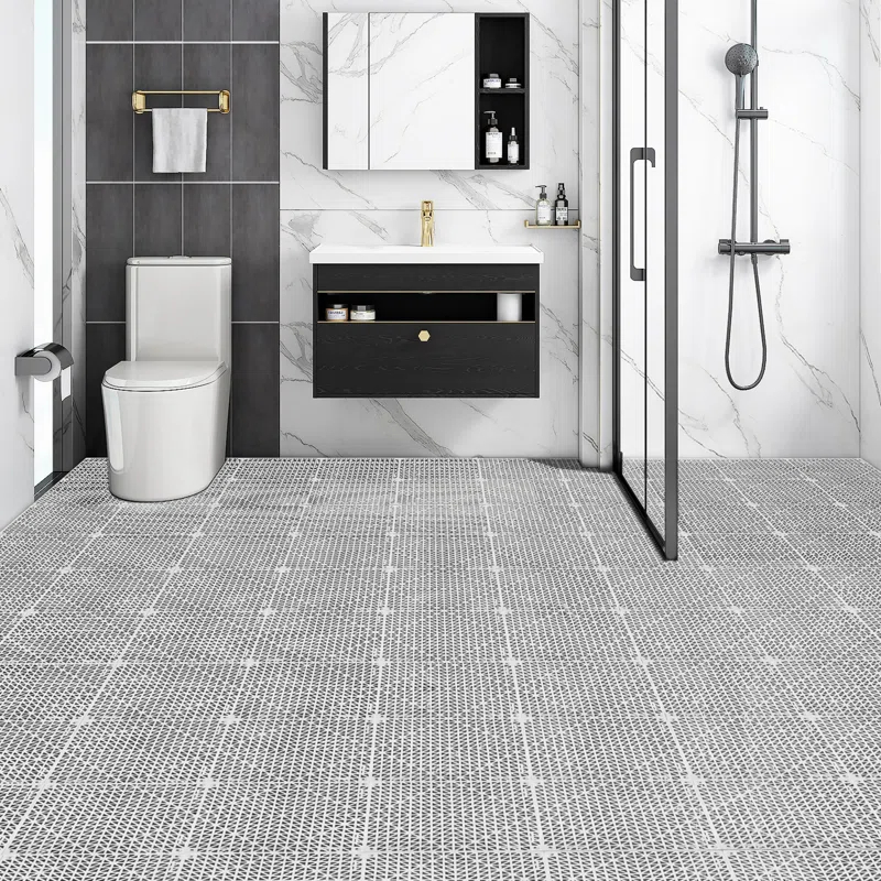 VEVOR VEVOR 12" X 12" Drainage Mats In Different Colors VEVOR 12'' W x 12'' L Garage Flooring Drain Tiles (Set of 55)