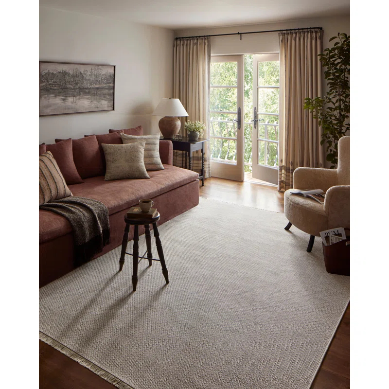 Amber Lewis x Loloi Amber Lewis x Loloi Malibu Ivory / Dove Indoor / Outdoor Area Rug