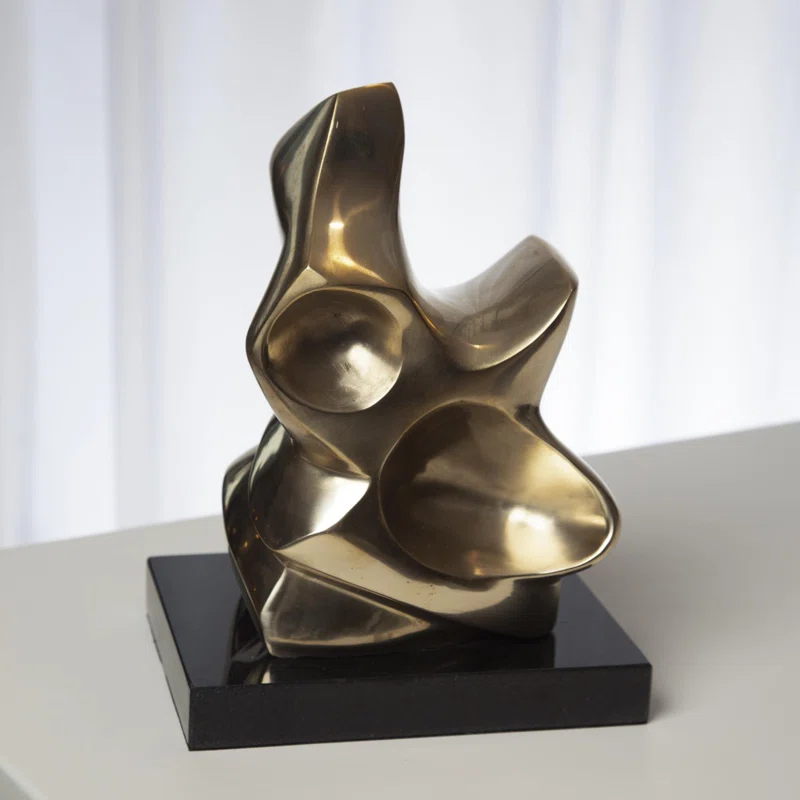 Abstract Figural Sculpture-Brass