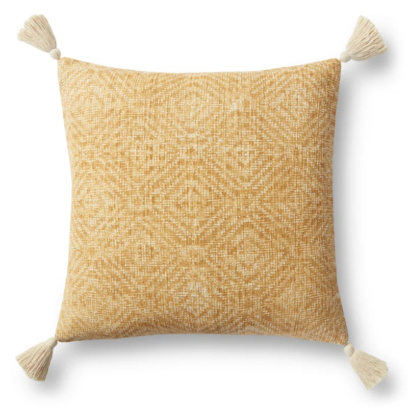 Loloi Rugs Tassels Cotton Throw Pillow