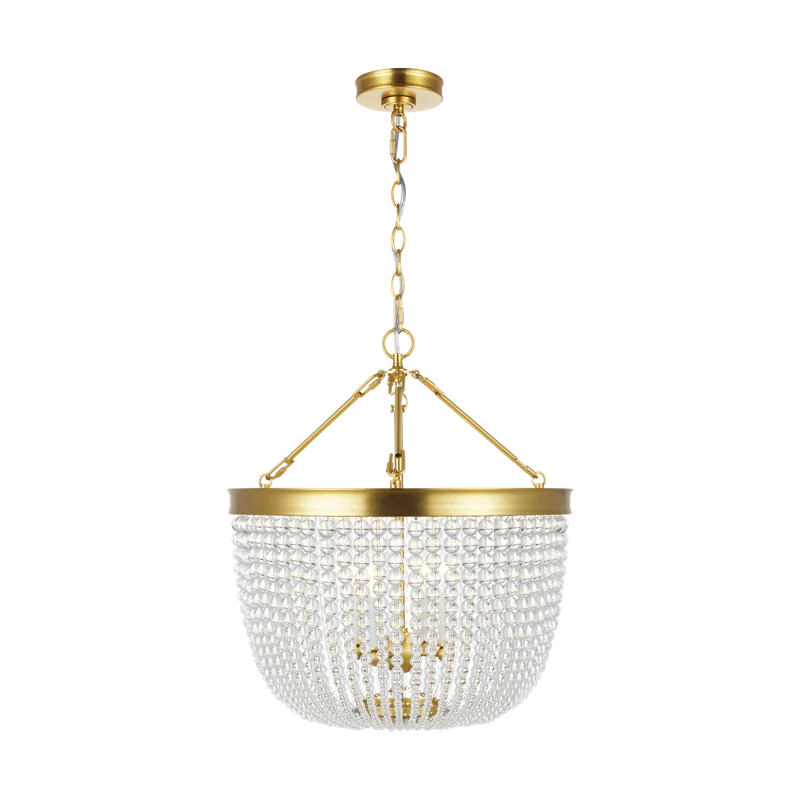 Carina 4 - Light Burnished Brass Unique/Statement Pendant