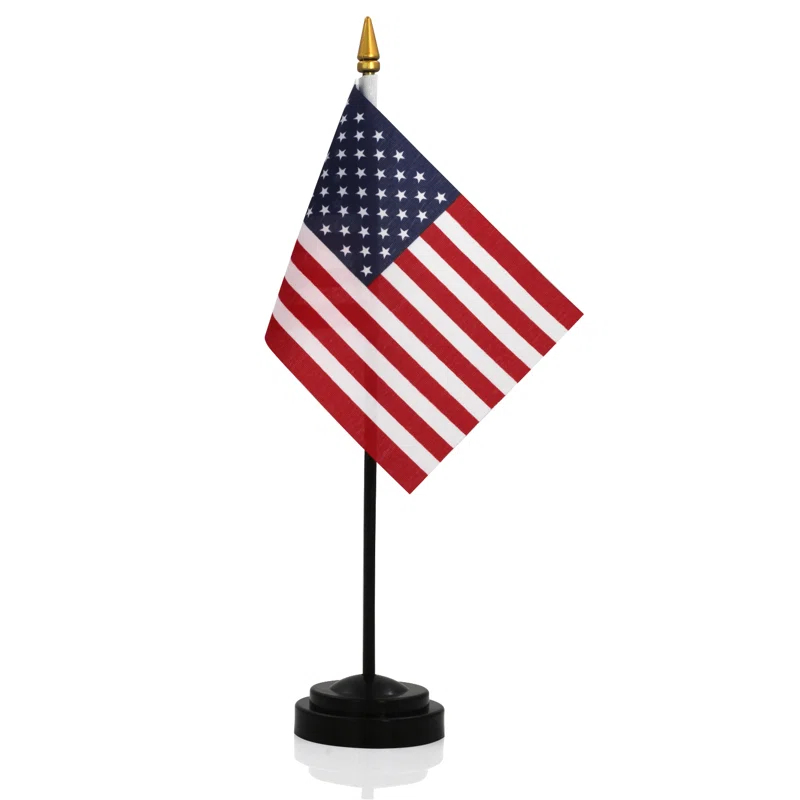 ANLEY Double Sided Polyester Independence Day Flag Set