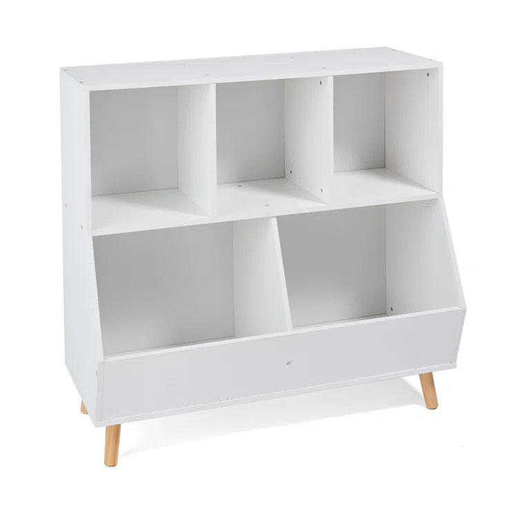 Badger Basket 5-Bin Storage Cubby With Feet