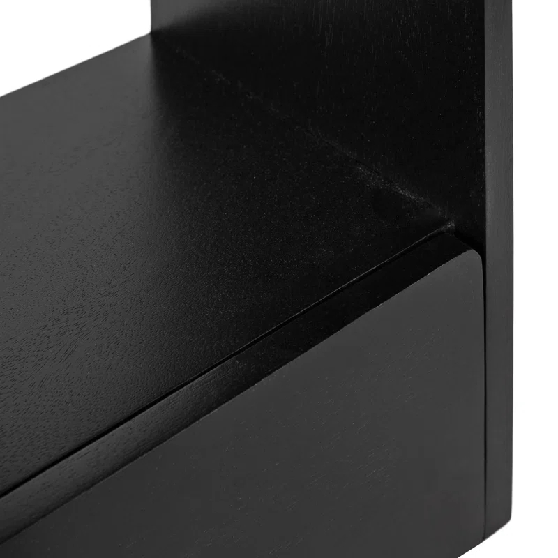Hokku Designs Wooden Wall Shelf with Storage Drawer