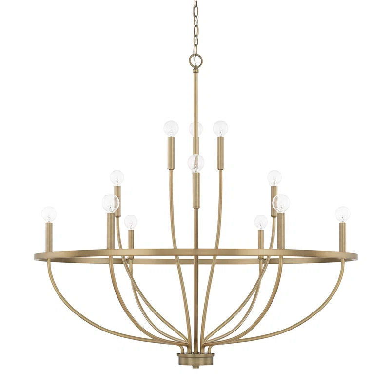 Capital Lighting 12 - Light Dimmable Empire Chandelier