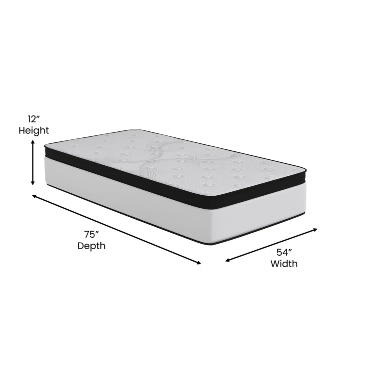 Taylor & Logan Callista 12'' Extra Firm Mattress