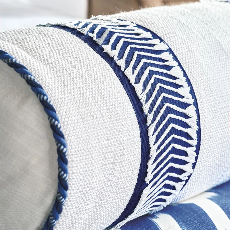 Eastern Accents Cocobay Chevron Cotton Reversible Throw Pillow