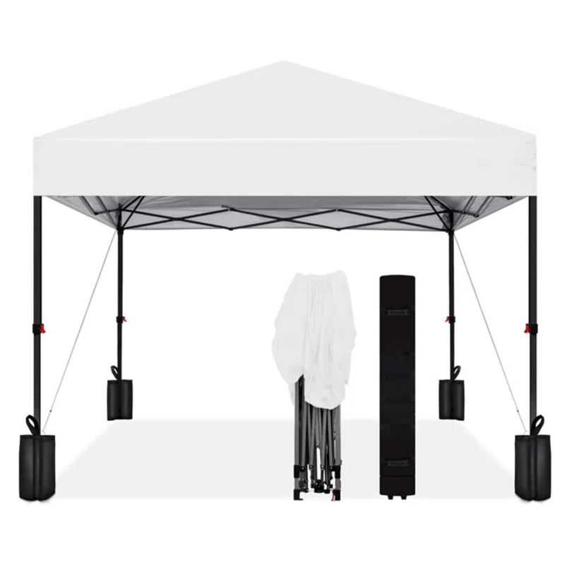 10 Ft. W x 10 Ft. D Steel Pop-up Party Tent