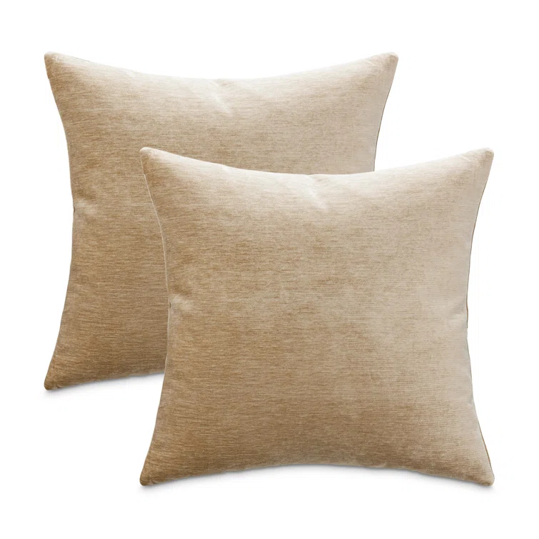 Michael Amini The Smith Feather Reversible Throw Pillow (Set of 2)