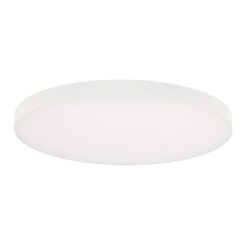 WAC Limited Edgeless Round Acrylic Dimmable LED Flush Mount Light With Color Temperature Switch: 2700K, 3000K, 3500K, 4000K, and 5000K