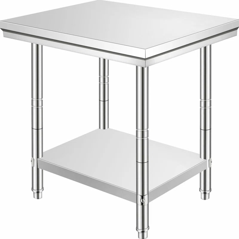 VEVOR VEVOR Stainless Steel 24'' W x 31.5'' H Adjustable Work Table