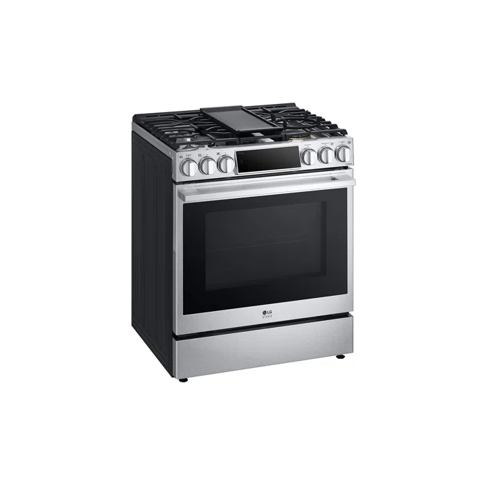 LG Studio LG STUDIO Smart Wi-Fi Dual Fuel Slide-in Range with ProBake Convection® and EasyClean®, 6.3 cu. ft. LSDS6338F